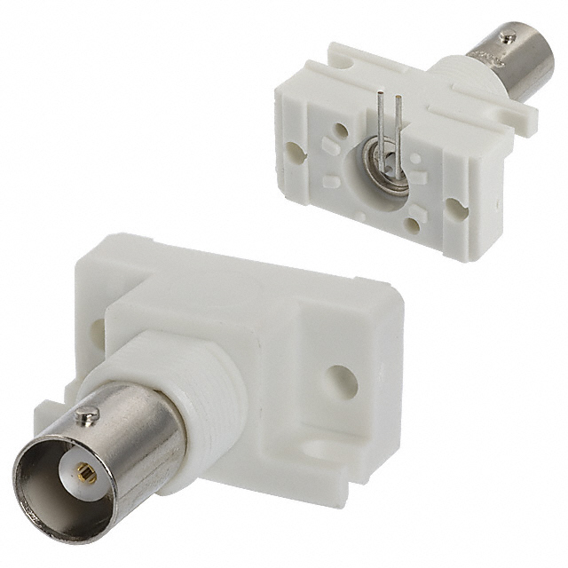 BNC Connector Jack, Female Socket 50 Ohms Panel Mount, Through Hole, Right Angle Solder